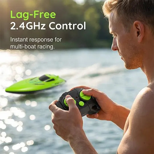 🎮 🚢 HALF PRICE! 2.4G High-Speed RC Racing Boat with Dual Motors 🌊