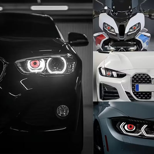 👁️🔥 LED डाइनामिक डेमन आइ लाइट — गाडी स्टार्ट गर्दा पार्टी सुरु! 🚗✨