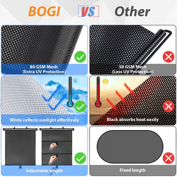 🔥Retractable Window Roller Sunshade For Truck