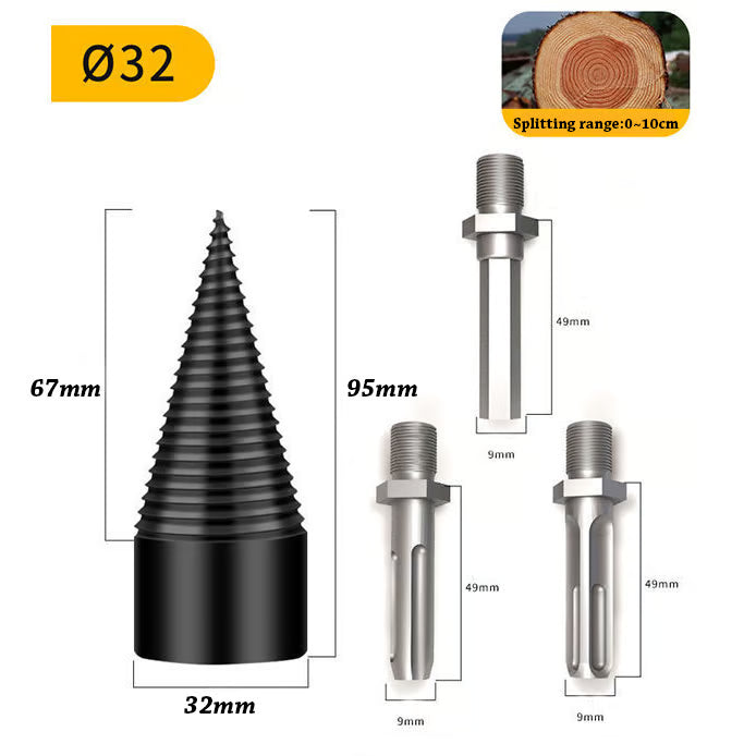 WOOD LOG SPLITTER FIREWOOD DRILL BIT