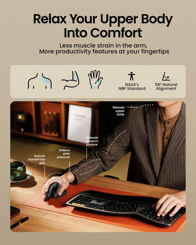 🔥 Ergonomic Vertical Mouse