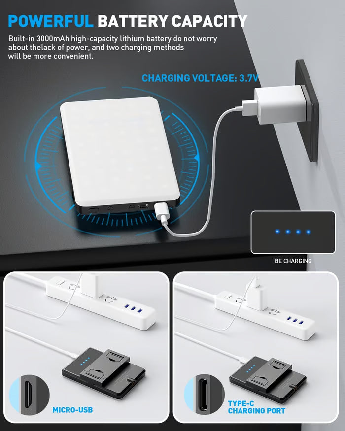 LED Phone Light with Front & Back Clip