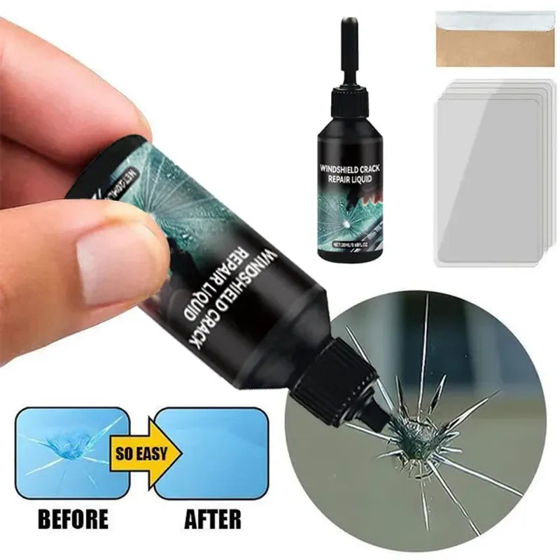 New Car Windshield Crack Repair Fluid