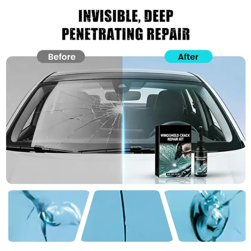 New Car Windshield Crack Repair Fluid
