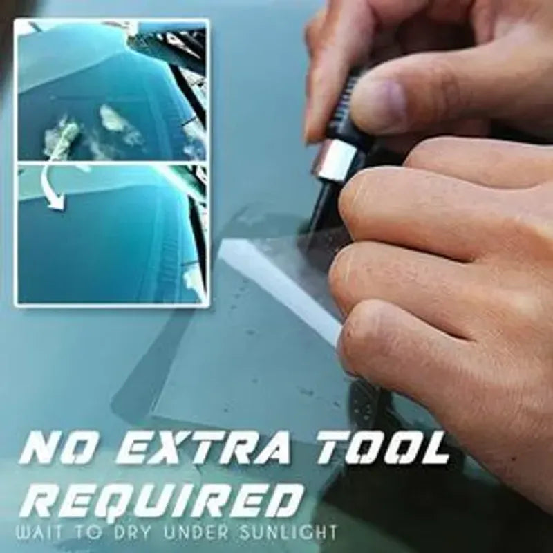 New Car Windshield Crack Repair Fluid