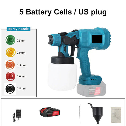 ब्याट्रीको साथ ताररहित विद्युतीय पेन्ट स्प्रेयर（A battery）