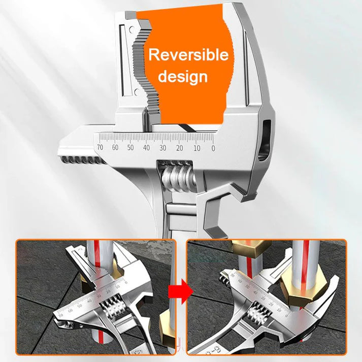 Reversible Sink Wrench With 6-68mm Jaw Opening