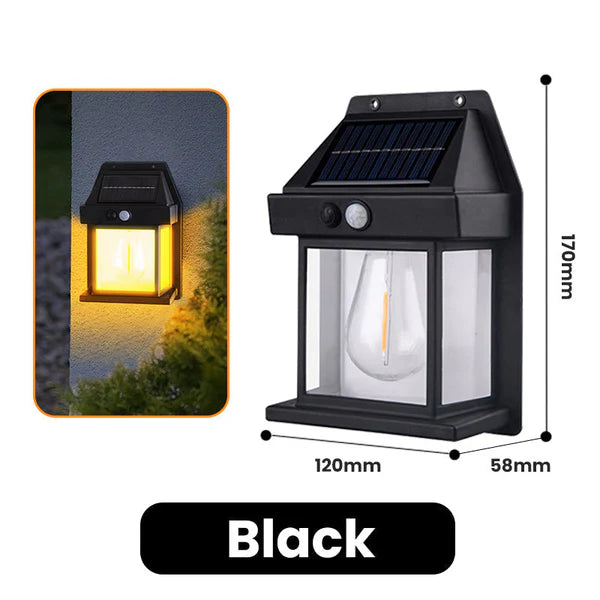 SOLAR WALL LIGHT💡–Motion Sensor, Weatherproof, Auto Dusk-to-Dawn, Easy Install 🌟