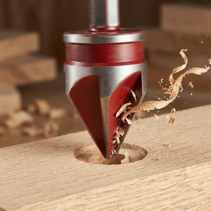 🔥 5PCS Wood Countersink Drill Bit Set – Perfect Chamfer Holes in Seconds!