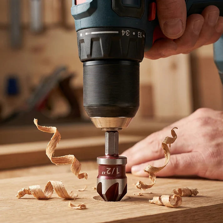 🔥 5PCS Wood Countersink Drill Bit Set – Perfect Chamfer Holes in Seconds!