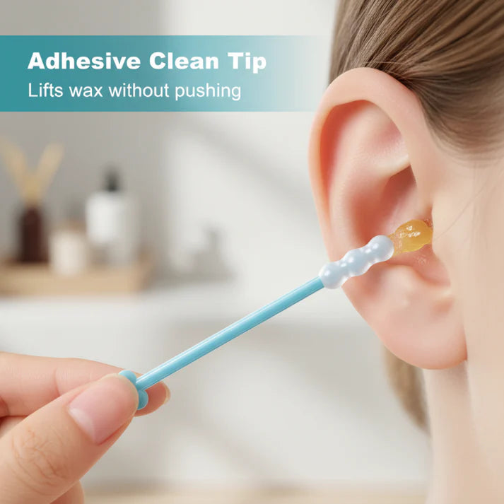 ✨ Gentle Spiral Ear Cleaner – Soft Resin Tip, Washable & Safe