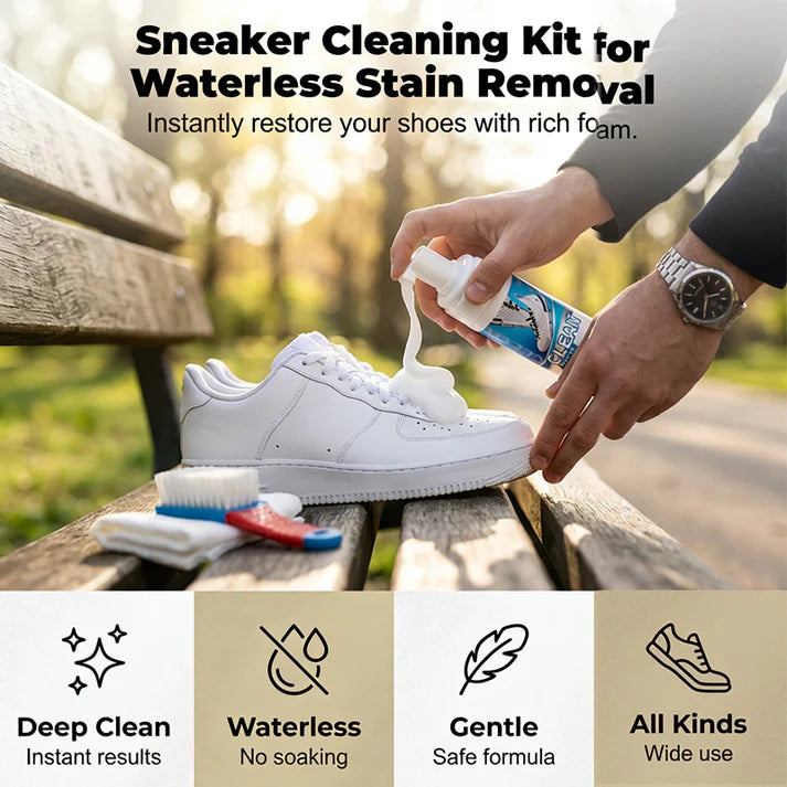 Water-Free Foam Sneaker Cleaner Kit