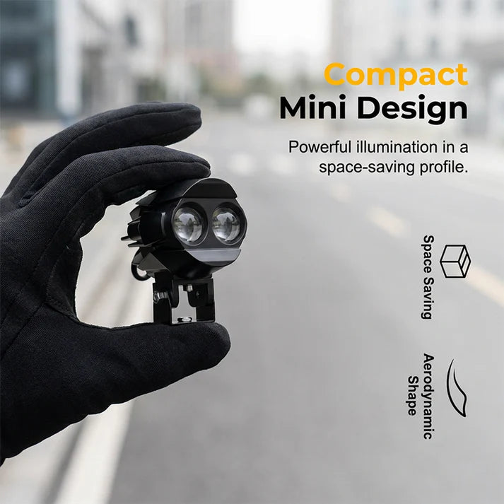 ⏰Dual-Color LED Motorcycle Spotlight